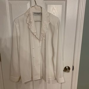 VINTAGE white blouse